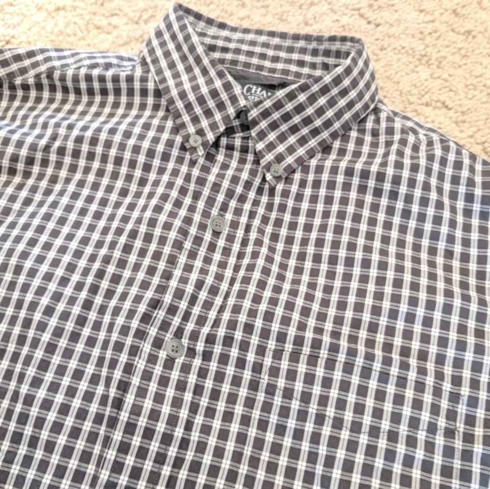 CHAPS by Ralph Lauren mens M dess shirt EUC